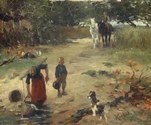 Am Dorfteich (ca. 1888)